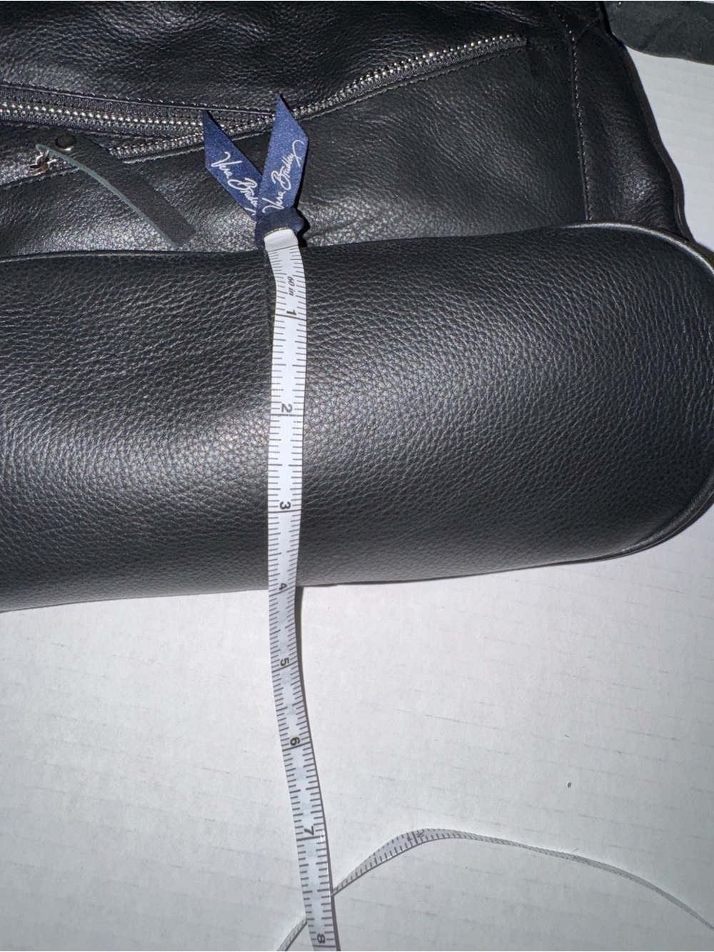 Black Leather Crossbody Bag - Classic Everyday Shoulder Bag - Picture 3 of 5